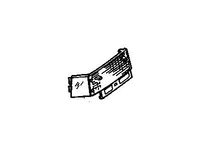 GM 16509886 Lens, Reflx & Smkr Inner Lamp