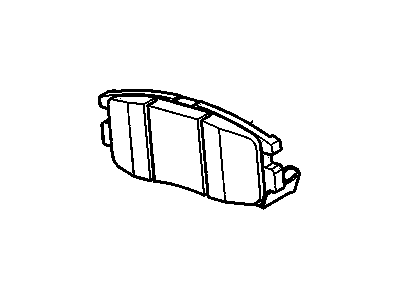 2012 Chevrolet Captiva Sport Brake Pad - 22850988