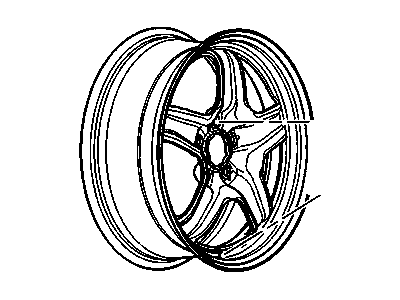 GM 9597693 Wheel Rim, 18X7 41Mm Outside 110X5Xm12 Bellcrank