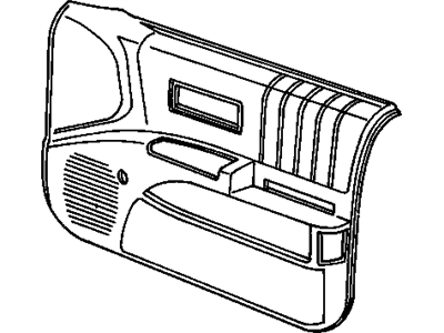 GM 10128604 Trim Assembly, Front Side Door *Camel Light 10128604 GM Trim Assembly, Front Side Door *Camel Light Illustration 1 of 1