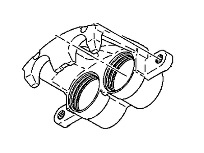 GM 25848330 Caliper,Rear Brake (W/O Brake Pads & Bracket)