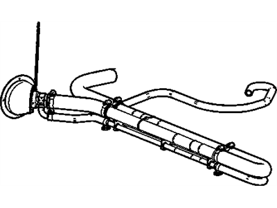 2017 Chevrolet Silverado Fuel Filler Hose - 22788094