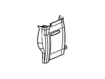 15104095 GM Molding Assembly, Body Rear Corner Garnish *Medium Duty Dark Ptr Ii Illustration 1 of 1