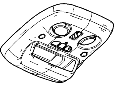 15812238 - Genuine GM Console Assembly, Roof *Shale