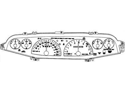 GM 16129621 Lens,Instrument Cluster