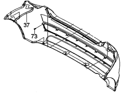 GM 96808268 Bumper Fascia, Rear