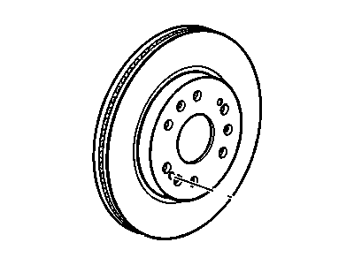 GM 22950037 Rotor, Front Brake