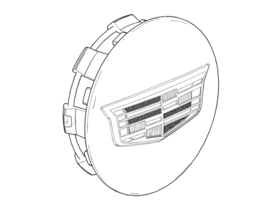 GM 23376214 Wheel Trim Cap *Install .20