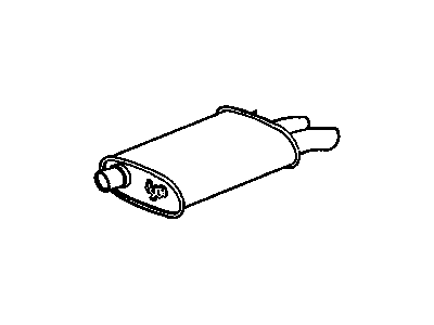 GM 22539980 Exhaust Muffler Assembly (W/Tail Pipe )