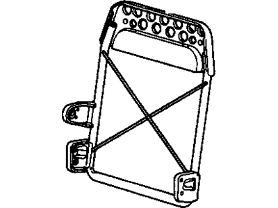 GM 12397328 FRAME, Rear Seat Back