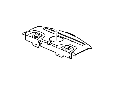 GM 25766103 TRIM, Rear Seat to Back Window Panel