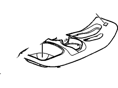 GM 15017054 Plate - Front Floor Console Trans Shift Opening Trim*Me*Beige