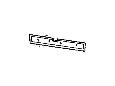 GM 12463226 Panel Asm,End Gate Trim (W/O Nameplate)