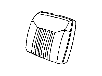 12529537 GM Seat Back Cushion Cover Illustration 1 of 1