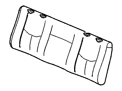 GM 12477308 Cover,Rear Seat Back Cushion *Graphite