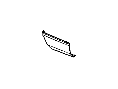 GM 22548866 Extension, Rear Bumper Fascia *Gray M Mount
