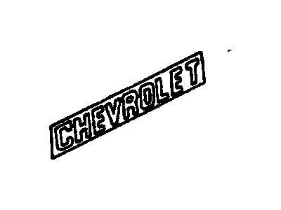 GM 14041303 Decal, End Gate