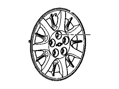 Chevrolet Monte Carlo Wheel Cover - 9596253