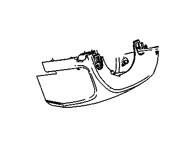 GM 9066080 Cover Assembly, Instrument Panel Steering Column Lower Trim *Titanium