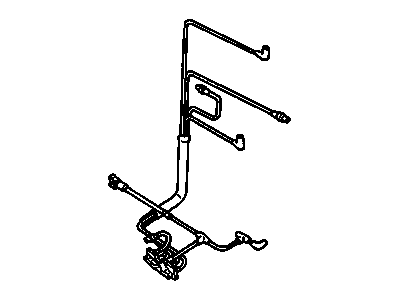GM 12518991 HOSE, Front Seat Lumbar 12518991 GM HOSE, Front Seat Lumbar Illustration 1 of 1