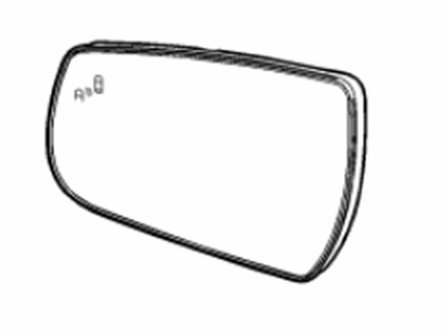 GM 23177348 Mirror, Outside Rear View (Reflector Glass & Backing Plate)