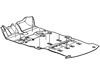 25878225 GM Floor Panel Carpet Assembly *Cashmere Illustration 1 of 1