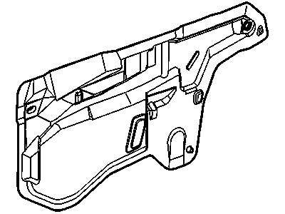 GM 15241717 Deflector, Front Side Door Water