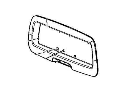 GM 88980652 Pocket,Rear License Plate