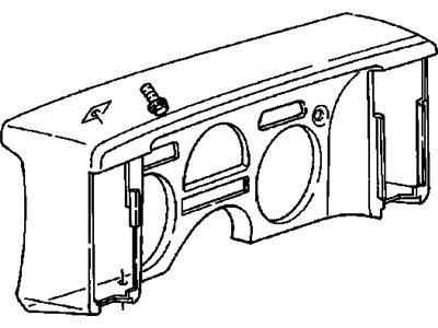 GM 15642520 Housing, Instrument Cluster *Tbconv