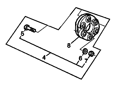 GM 92267164 Coupling Kit,Propeller Shaft