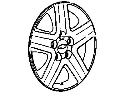 GM 9597539 Wheel TRIM COVER Assembly *Silver Spark