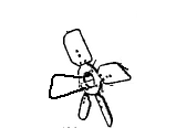 Buick Regal Radiator fan - 22500652 Blade Assembly, Fan