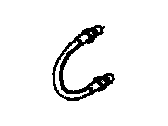 Saturn LS1 Brake Line - 90445758 Hose,Rear Brake