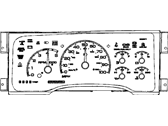 Chevrolet K1500 Instrument Cluster - 16249435 CLUSTER