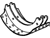 Pontiac Vibe Brake Shoe - 88973744 Shoe,Rear Parking Brake