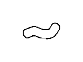 Saturn LS PCV Valve Hose - 9128535 Hose,Pcv