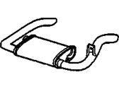 Pontiac Firebird Muffler - 10198398 Exhaust Muffler Assembly (W/ Tail Pipe)