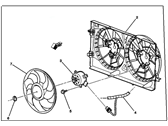 Chevrolet Cobalt Radiator fan - 22718765 Fan,Engine Coolant (W/ Shroud)
