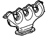 Chevrolet Corvette Exhaust Manifold - 12633124 Engine Exhaust Manifold