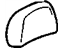 GM 88948869 Cover Asm,Rear Seat Head Restraint *Oak