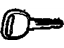 GM 23372323 Key Assembly, Door Lock & Ignition Lock (Uncoded)