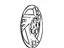 GM 9593764 Wheel TRIM COVER Assembly (15") *Silver Spark