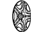 GM 9594229 Wheel Cover Center Cap *Silver