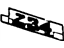 GM 10190598 Stripe, Rear Quarter *Silver L