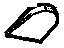 GM 96321150 Plate,Inside Rear View Mirror Mount