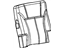 GM 89039486 Cover Asm,Rear Seat Back Cushion 35% *Pewter