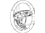 GM 22898835 Steering Wheel Assembly *Brownstone