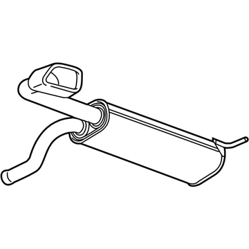 GM 39058004 Muffler Assembly, Exhaust Rear (W/ Exhaust Pipe)