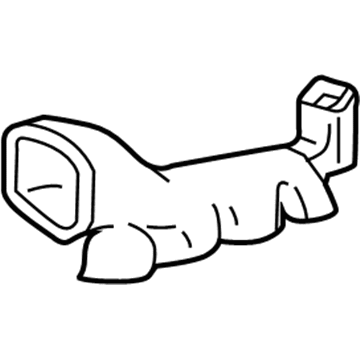 GM 13405761 Duct, Floor Rear Air Outlet