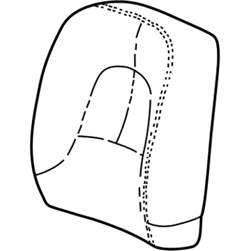 GM 12533677 COVER, Front Seat Back and Back of Back